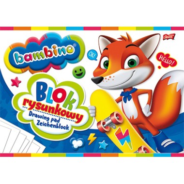 BLOK RYSUNKOWY A4 20 KARTEK BAMBINO