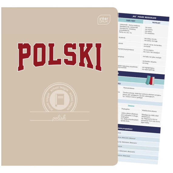 Zeszyt a5/60 kartek do j.polskiego interdruk
