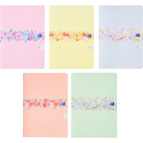 Oxford Zeszyt 60k w kratkę Flowers komplet 5szt Oxford Zeszyt 60k w kratkę Flowers komplet 5szt