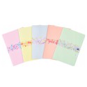 Oxford Zeszyt A5 60 k kratka flowers pastel 10szt