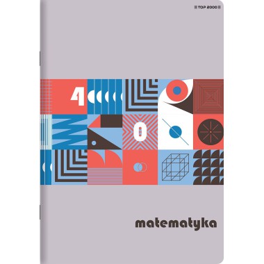 ZESZYT DO MATEMATYKI W KRATKĘ A5 TEMATYCZNY Z ŚCIĄGĄ 60 KARTEK TOP-2000