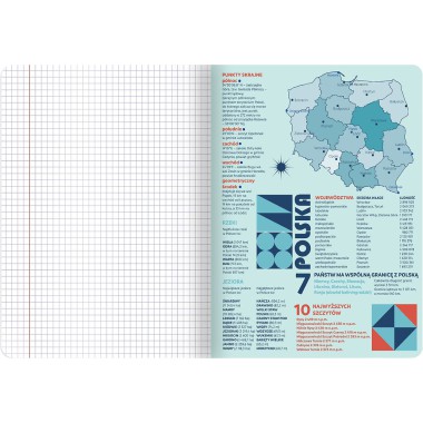 ZESZYT TEMATYCZNY DO GEOGRAFII W KRATKĘ A5 Z ŚCIĄGĄ 60 KARTEK