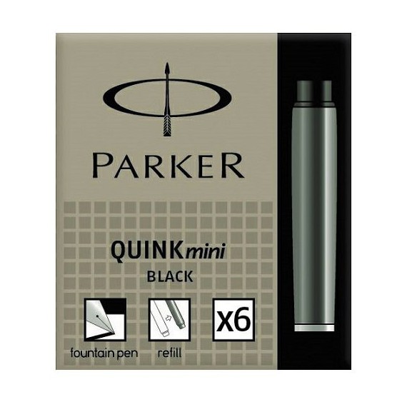PARKER NABOJE MINI CZARNE