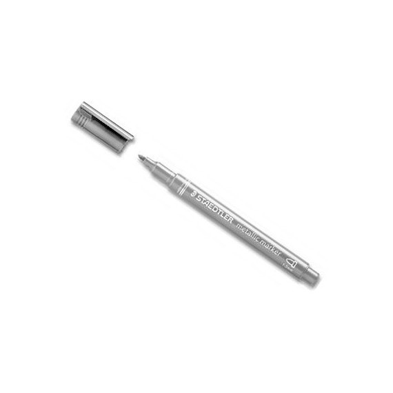 MARKER METALICZNY 1-2 MM SREBRNY STEADTLER OKRĄGŁA KOŃCÓWKA