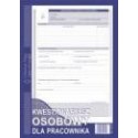 Kwestionariusz osobowy dla pracownika A4 M&ampampP