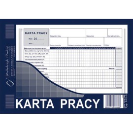 Druk Karta Pracy A5 M&ampampP