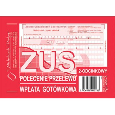 Druk 	Polecenie przelewu ZUS (2 odc.) A6 M&ampampampP