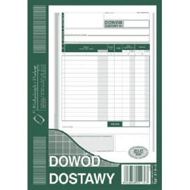 Druk Dowód dostawy A5 M&ampampP