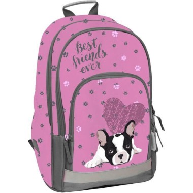 HAMA Plecak Szkolny Pink Dog