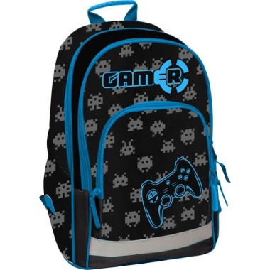 HAMA Plecak Szkolny Black Gamer