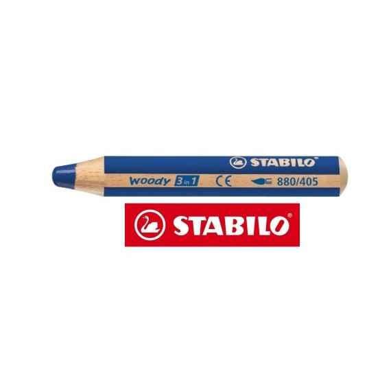 KREDKA WOODY 3w1 STABILO ULTRAMARYNA
