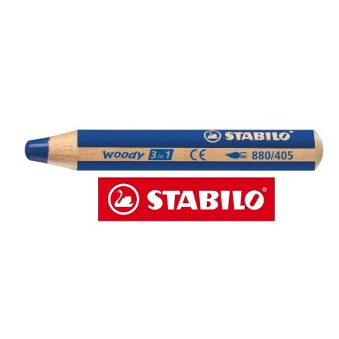 KREDKA WOODY 3w1 STABILO ULTRAMARYNA