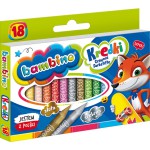 KREDKI ŚWIECOWE BAMBINO 18 KOLORÓW