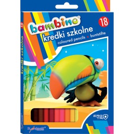 KREDKI SZKOLNE BAMBINO 18 KOLORÓW