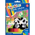 KREDKI SZKOLNE BAMBINO 18 KOLORÓW