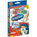 KREDKI BAMBINO W DREWNIANEJ OPRAWIE Z TEMPERÓWKĄ 12 kol.