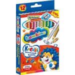 KREDKI BAMBINO W DREWNIANEJ OPRAWIE Z TEMPERÓWKĄ 12 kol.