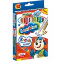 KREDKI BAMBINO W DREWNIANEJ OPRAWIE Z TEMPERÓWKĄ 12 kol.