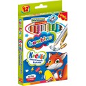 KREDKI BAMBINO W DREWNIANEJ OPRAWIE Z TEMPERÓWKĄ 12 kol.