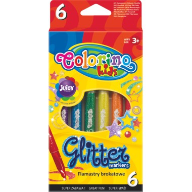COLORINO FLAMASTRY MAZAKI BROKATOWE 6 KOL.