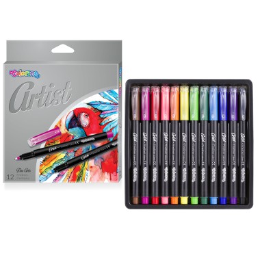 COLORINO ARTIST CIENKOPISY ZMYWALNE 0.8MM 12 KOLORÓW
