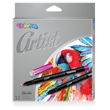 COLORINO ARTIST CIENKOPISY ZMYWALNE 0.8MM 12 KOLORÓW