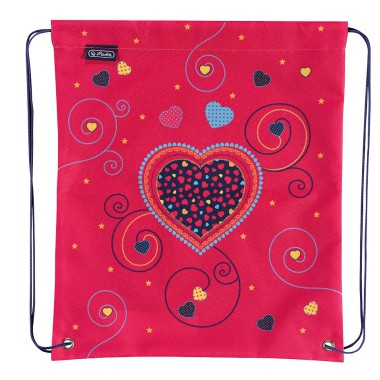HERLITZ WOREK SZKOLNY NA OBUWIE PINK HEARTS