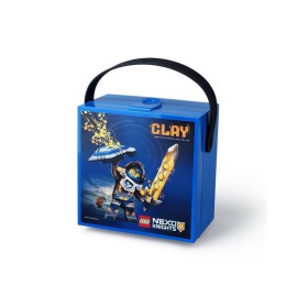 LEGO PUDEŁKO NA ŚNIADANIE NEXO KNIGHTS LUNCH BOX Z UCHWYTEM NIEBIESKI