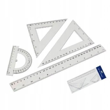 STARPAK Zestaw geometryczny 4 elementy 30 cm