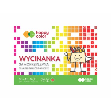 Wycinanka samoprzylepna Happy Color 8 ark.