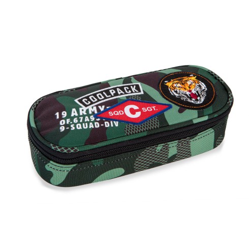 COOLPACK PIÓRNIK TUBA CAMPUS CAMO GREEN BADGES A62210