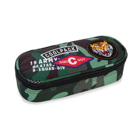 COOLPACK PIÓRNIK TUBA CAMPUS CAMO GREEN BADGES A62210