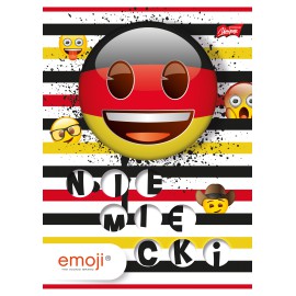 Zeszyt A5/60 kratka język niemiecki EMOJI