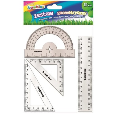 Bambino Zestaw Geometryczny 4 elementy. 15cm