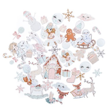 Kształty papierowe. Frosty Pastels 45 szt.