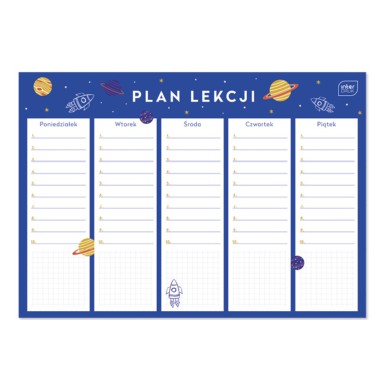 Interdruk Plan lekcji Kosmos Pixel A4