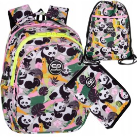 Coolpack Plecak szkolny 2w1 Panda Gang klasa 1-3