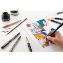 TOMA Pisak deco metallic brush niebieski