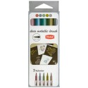 TOMA Pisak deco metallic brush niebieski