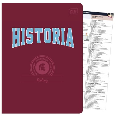 ZESZYT HISTORIA W KRATKĘ A5 TEMATYCZNY 60 KARTEK INTERDRUK HYBRID