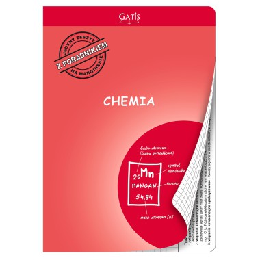 ZESZYT CHEMIA A5 PORADNIK Z CHEMII 60 KARTEK GATIS