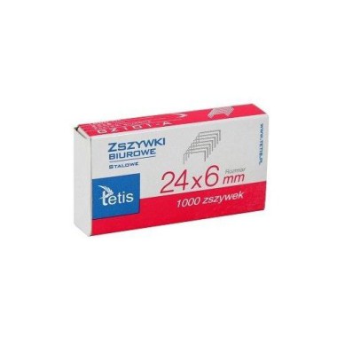 Tetis zszywki 24/6 1000szt.