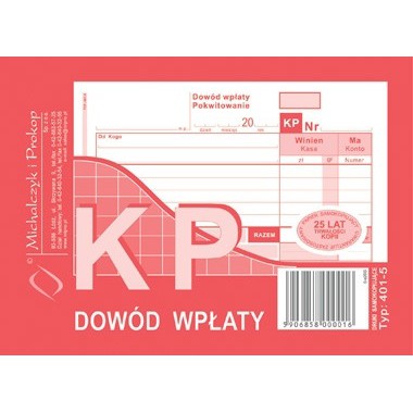 DRUK KP DOWÓD WPŁATY 401-5