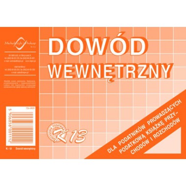 DOWÓD WEWNĘTRZNY K13 A6