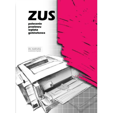 druk F-101-3 ZUS POLECENIE PRZELEWU - WPŁATA GOTÓWKOWA