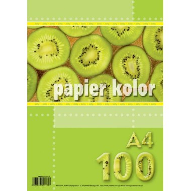 PAPIER KSERO KOLOR ŻÓŁTY A4 80g 100 arkuszy