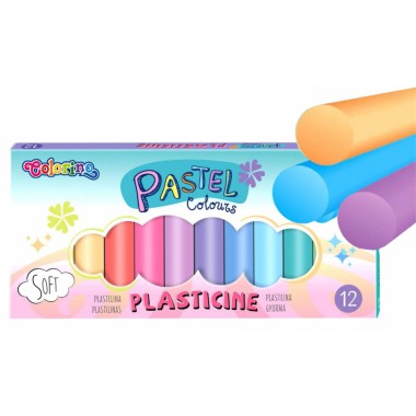 Colorino Plastelina pastelowa 12 kolorów