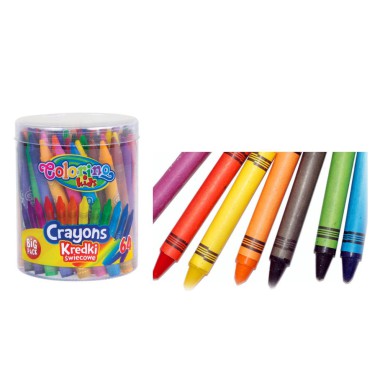 KREDKI ŚWIECOWE COLORINO 64 KOLORY