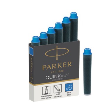 NABOJE PARKER QUINK MINI NIEBIESKIE