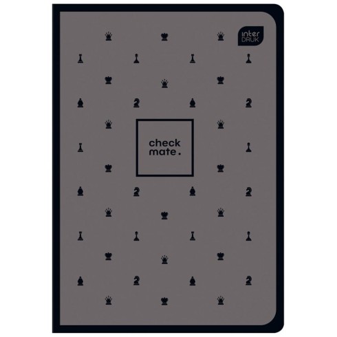 ZESZYT W KRATKĘ A5 INTERDRUK 60 KARTEK SOFT TOUCH CHESS
